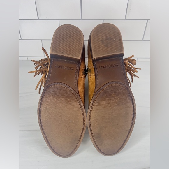 MINNETONKA BROWN SUEDE FRINGE BOOTIES SIZE 7.5 - Picture 6 of 11